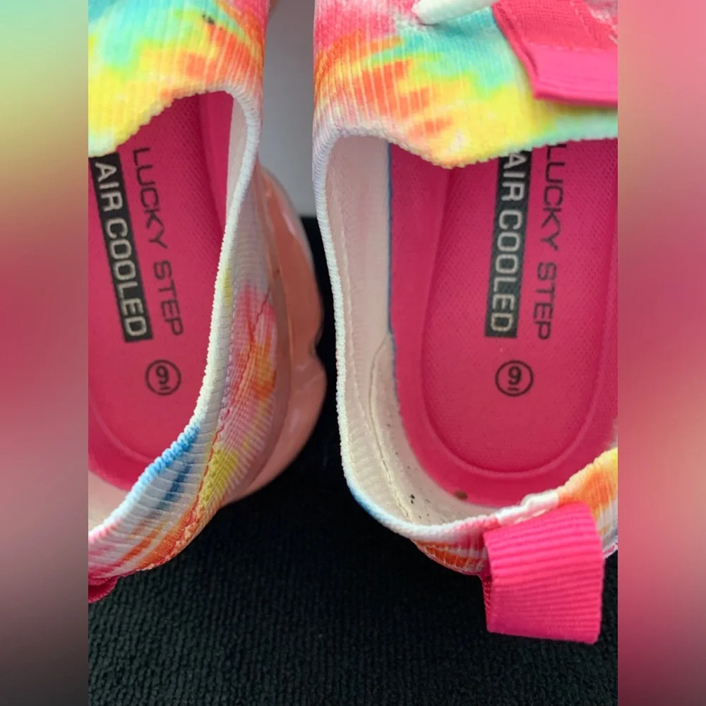 Women’s White Sneakers with Pink Insole - Picture 3 of 7